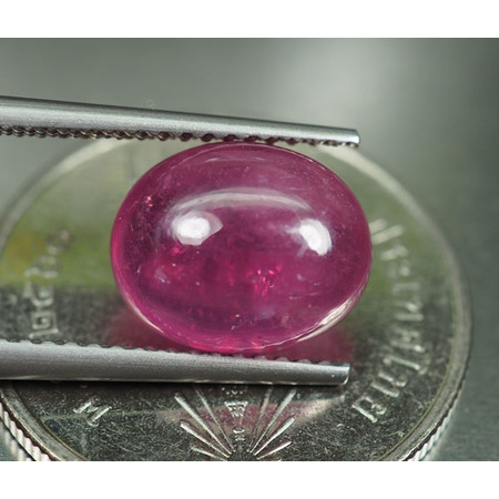 พลอยทับทิมแท้(Ruby) 4.40 กะรัตสวยสีแดงชมพู