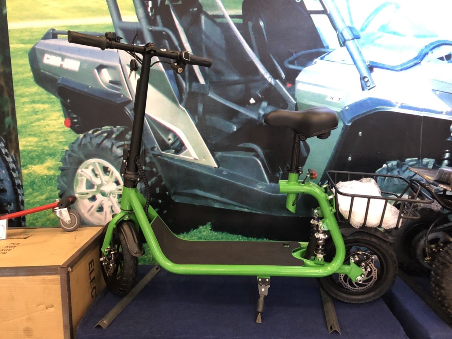 Scooter ไฟฟ้า 36V350W สำหรับ้ด็ก+ผู้ใหญ่รับน.นได้120ก.ก แบตเตอร์รี่Lithium โครงสร้างแข็งแรงวิ่งเงียบไร้เสียง+กลิ่นพับเก็บได้ง่าย