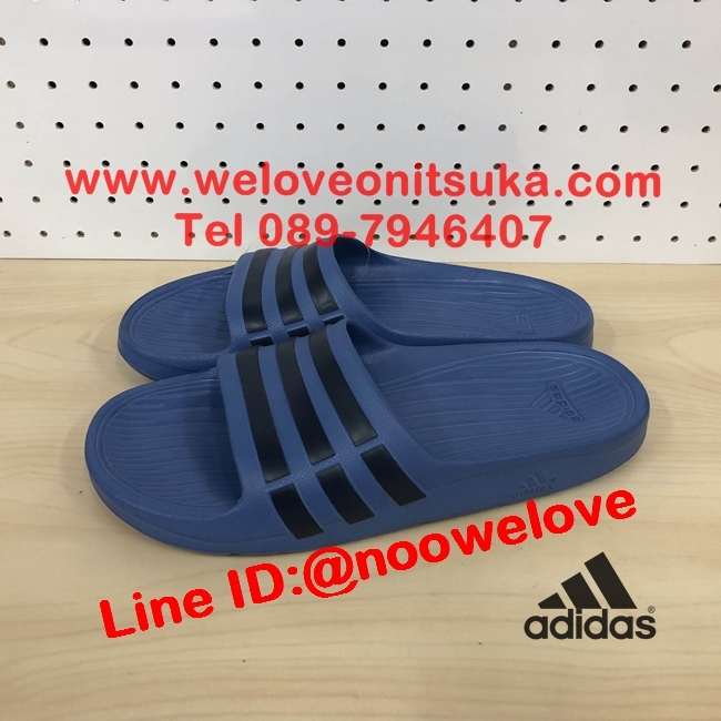 รองเท้าแตะ Adidas สีกรมท่าคาดดำ เบา ใส่สบาย ของแท้ 100% เท่านั้น CP9383