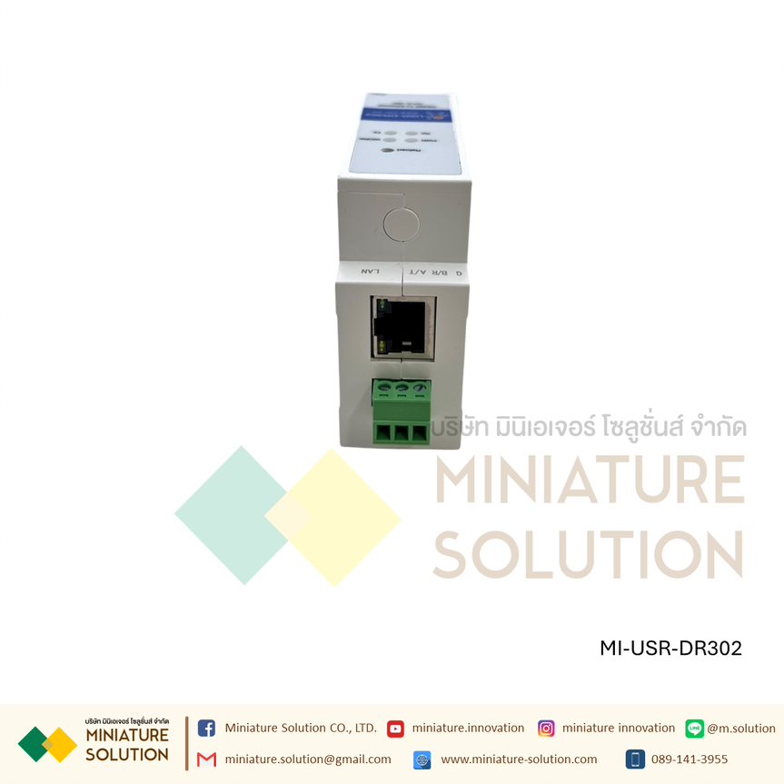โมดูลแปลงสัญญาณ (USR-DR302 Modbus RS485 To Ethernet Converter) (USR-DR404 DIN-Rail RS485 to WiFi Converters between)