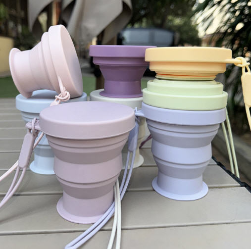 แก้วน้ำซิลิโคนพับได้,แก้วน้ำพับได้,แก้วน้ำซิลิโคน,180ml