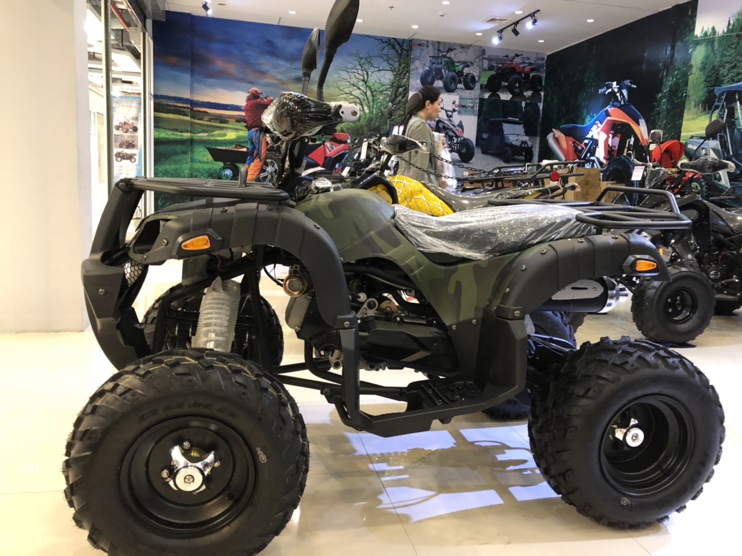 ATV150cc โฉมใหม่ปีล่าสุดประกอบนอกมาตราฐานยุโรป เครื่องยนต์คุณภาพAUTO GY6 เกียร์ออโต+เกียร์ถอย+ไฟบอกเกียร์+แถมรีโมทกันขโมยราคาโปรโมชั้น5xxxx