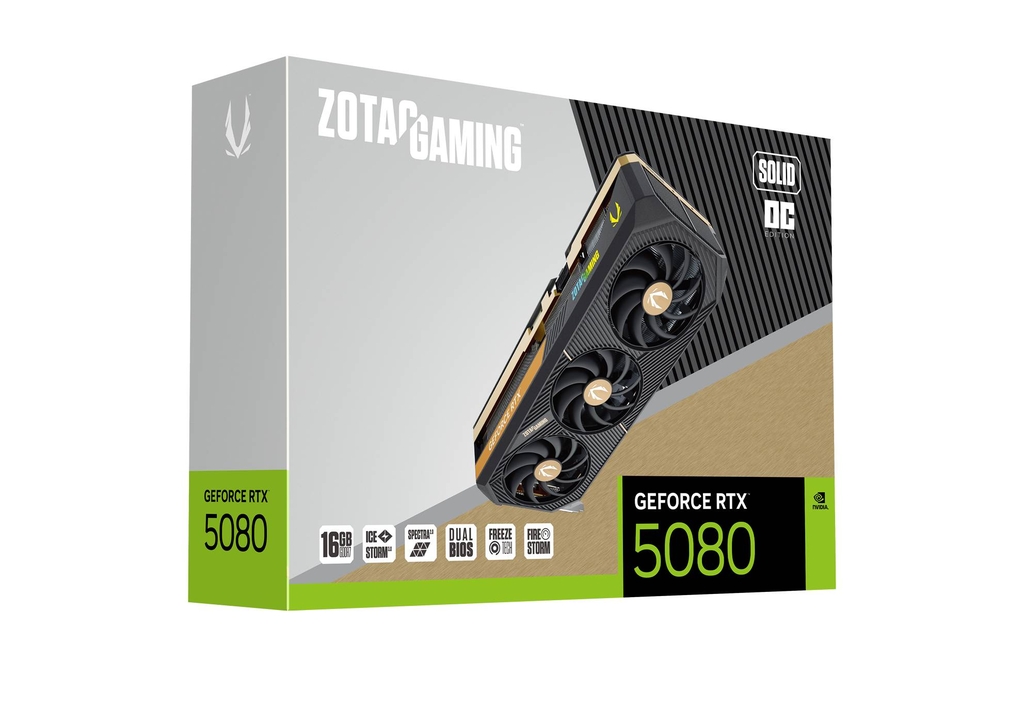 ZOTAC GAMING GeForce RTX 5080 SOLID OC 16GB (ZT-B50800J-10P)