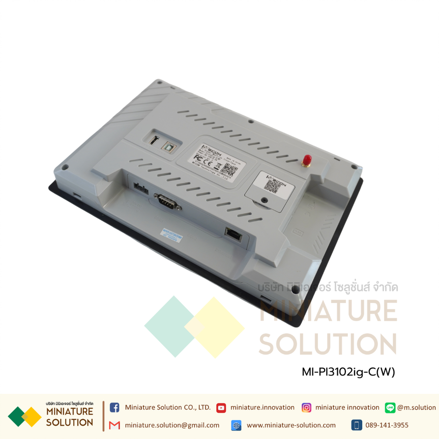 Wecon PI3102ig-C(W) HMI จอ HMI IOT หน้าจอแสดงผล ขนาด 10.2 นิ้ว DC 24V