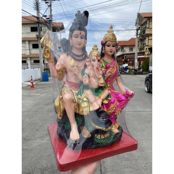 ครอบครัวพระศิวะ องค์ใหญ่ สูง17นิ้ว กว้าง10นิ้ว