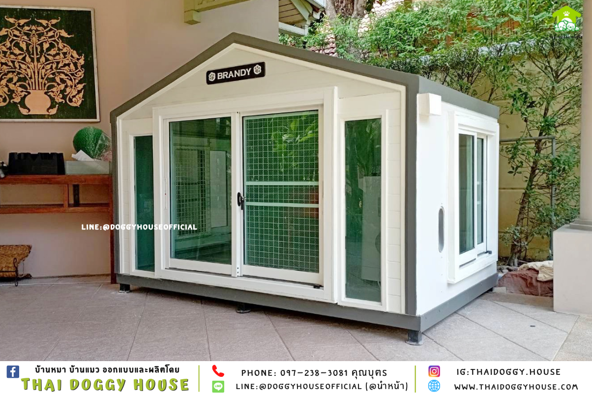 บ้านหมา รองรับการติดแอร์ แบบบ้าน 𝐍𝐨𝐫𝐝𝐢𝐜 𝐬𝐭𝐲𝐥𝐞