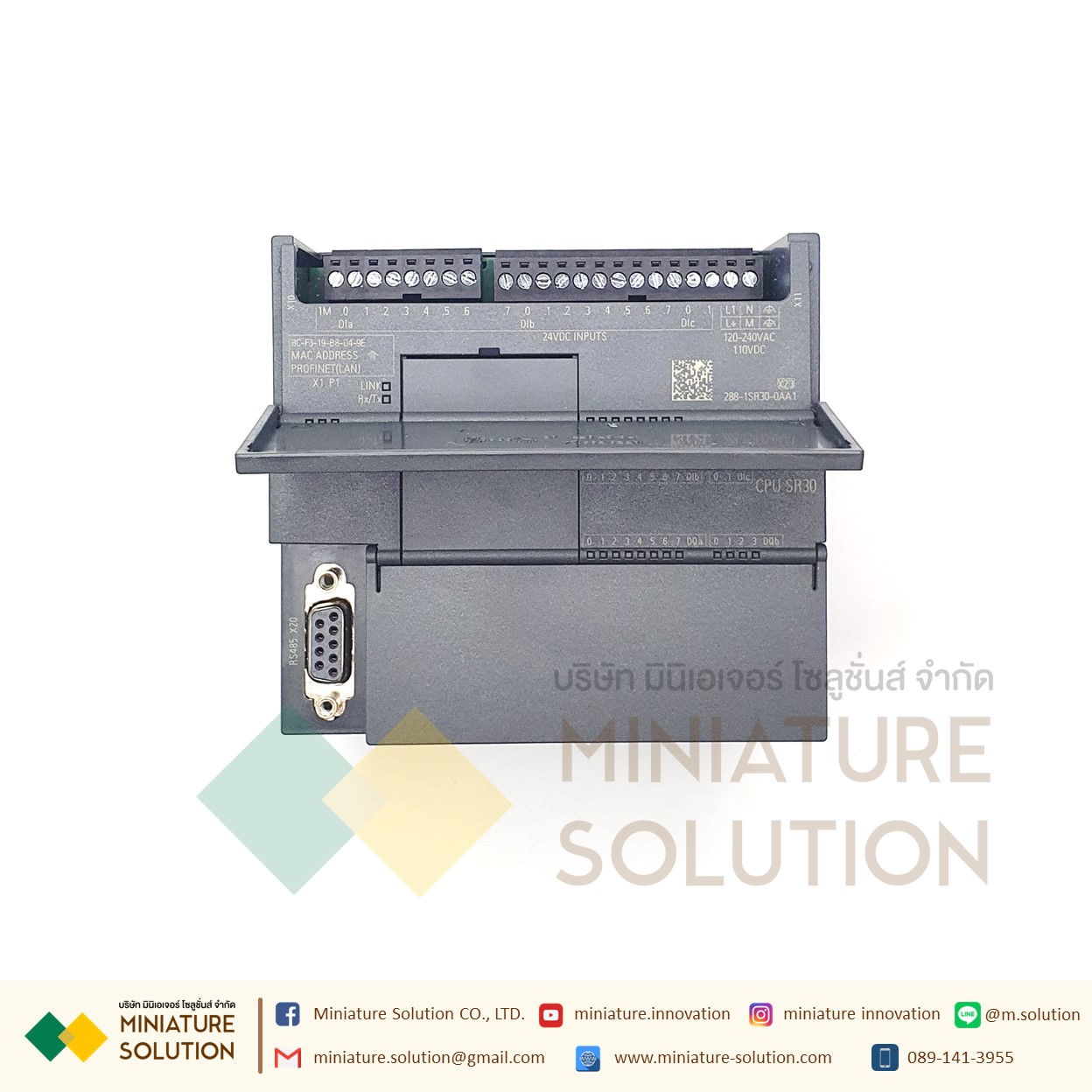 ซีเมนต์ SIMATIC S7-200 SMART PLC CPU SR20 SR30 SR40 ST20 ST30 CR20 SIEMENS analog module AE04 AE08 AM03 AM06 SB CM01 AQ01 AE01 (SR30)