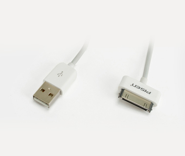 PISEN สายชาร์จ & ส่งข้อมูล Data Transmit and Charging Cable 30 Pin 800 mm - สีขาว