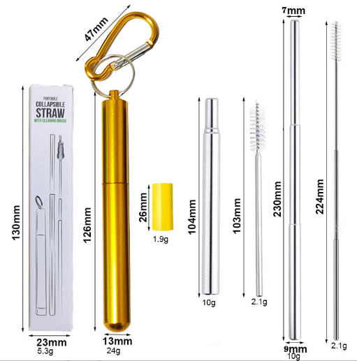 หลอดสแตนเลส,หลอดพับได้,หลอดพกพา,ชุดหลอดสแตนเลส,หลอดสแตนเลส