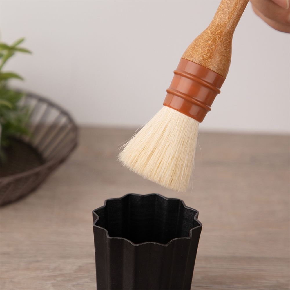 แปรงทาเนย กลม Sanneng Wool Pastry Brush SN4041 (Round) 2.5x23.5 cm. (12-8755)