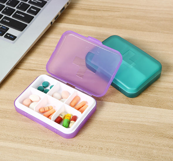 กล่องใส่ยา,กล่องยา,กล่องใส่ยาพกพา,ขนาด9.5*7.2*2.8CM