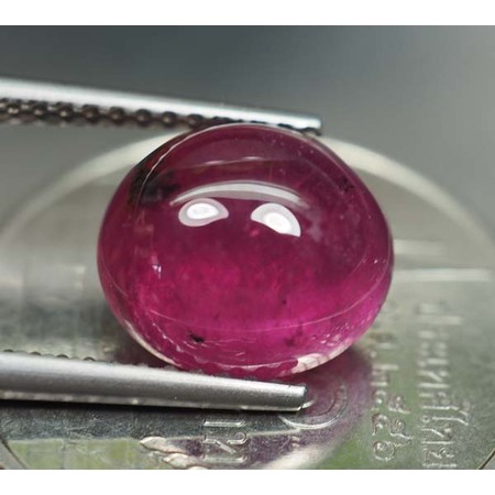 พลอยทับทิม (Ruby) 4.60 กะรัตสีแดงเข้ม
