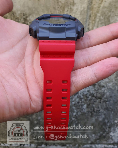 CASIO G-SHOCK นาฬิกาข้อมือ นาฬิกากันน้ำ นาฬิกาของแท้ ประกันศูนย์ CMG 1 ปี รุ่น GA-140-4A ดำ-แดง