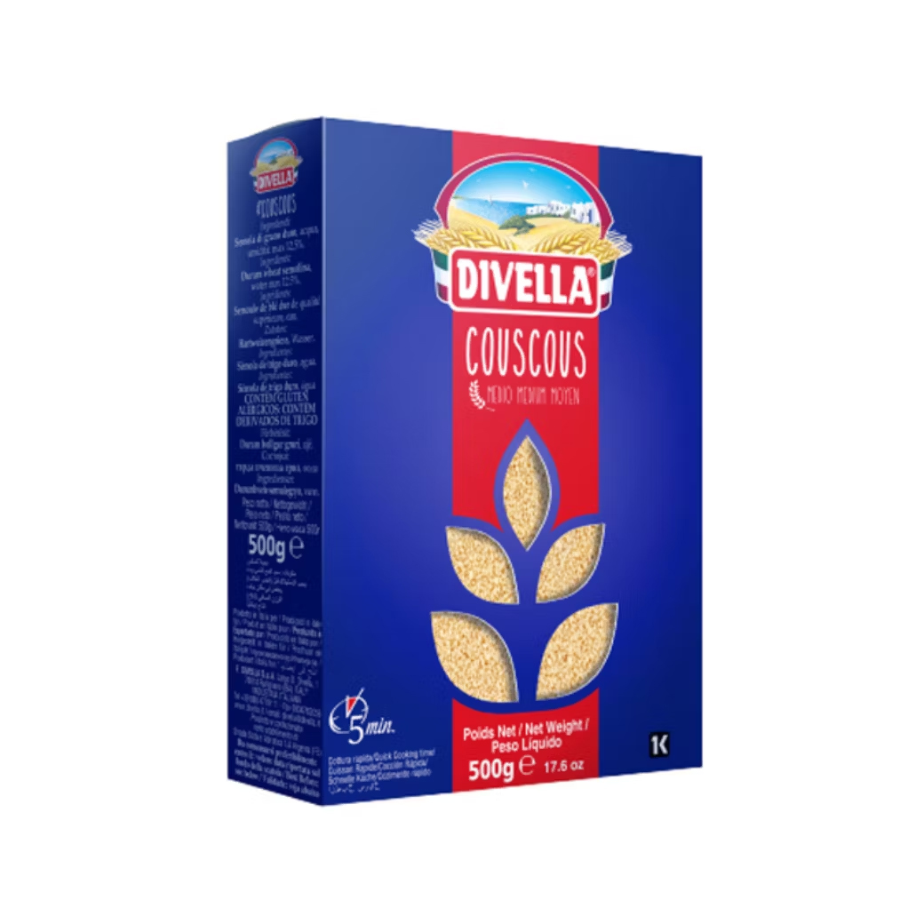 Divella Couscous Medium Grain ดีเวลล่า คูสคุส 500 g. (05-9041)