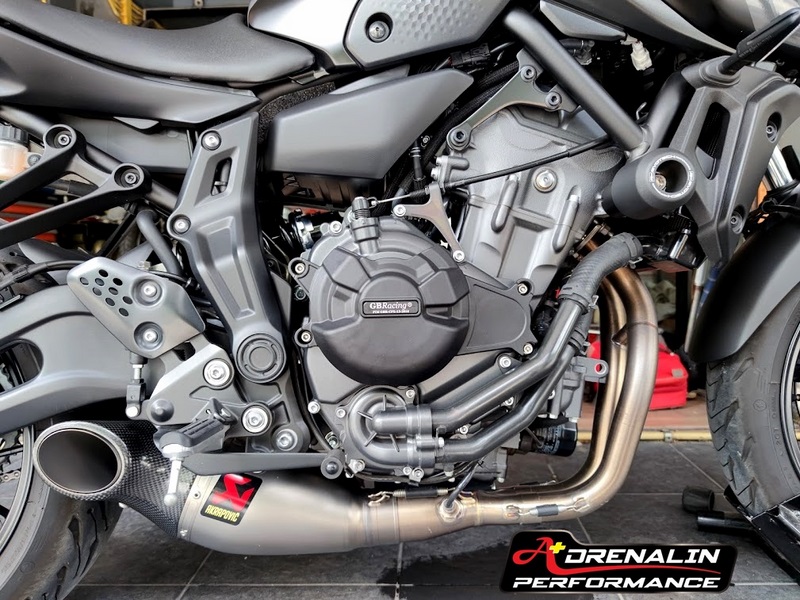 GB RACING - ครอบเครื่อง กันเครื่อง(SET) ซ้าย-ขวา สำหรับ MT 07