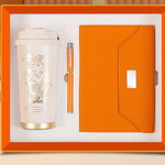 ชุดของขวัญปีใหม่,ชุดแก้วน้ำ+สมุดโน้ต+ปากกา,สกรีนโลโก้,ติดLOGO,ราคาพิเศษ