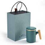 แก้วเซรามิกพร้อมที่กรองชา,แก้วเซรามิก,แก้วเซรามิค,แก้วมัค