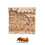 แผนแกะสลักสี่เหลี่ยม 8 นิ้ว