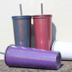 แก้วน้ำสแตนเลส,แก้วสแตนเลสพร้อมหลอด