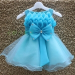 เดรส สีฟ้า รหัส#D001(พร้อมส่ง)ไซส์ 90-110-120