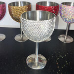 แก้วไวน์ติดเพชร,แก้วแชมเปญ,แก้วไวน์สแตนเลส