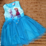 ชุดกระโปรงเจ้าหญิงเอลซ่า (พร้อมส่ง)รหัส#Elsa214ไซค์ 100x3 110*1 120x1 130x1