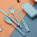 ชุดช้อนส้อมตะเกียบมีด,ชุดช้อนส้อมพกพา,ราคาถูก