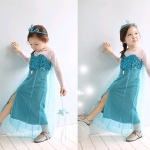 ชุดกระโปรง Frozen Elsa เจ้าหญิงเอลซ่า(พร้อมส่ง) รหัสสินค้า Elsa 003 ไซค์ 90*5
