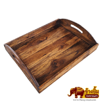 ถาดไม้สัก สีโอ๊ค 14 x 17.5 นิ้ว