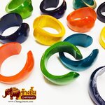 กำไลไม้ขอบเล็ก( คละสี )