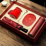 แก้วเซรามิคพร้อมที่อุ่น+ร่ม+กระบอกน้ำ,ชุดของขวัญปีใหม่,แก้วมัคเซรามิก,พร้อมแท่นอุ่นร้อน