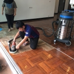 งานขัดพื้นไรฝุ่น @somphonparquet #somphonparquet