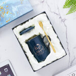 แก้วเซรามิค+ฝาปิด+ช้อน+กล่อง,แก้วมัคเซรามิก,ชุดแก้วเซรามิก