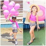 ชุดว่ายน้ำแฟชั่นเกาหลี เสื้อตัวนอก+เสื้อตัวใน+กางเกง เซท 3 ชิ้น ไซส์ M L XL