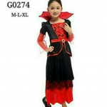 ชุดฮาโลวีน ชุดราชินีแวมไพร์ แห่งรัตติกาล Vampiress สวย หรูหราสวยงาม ชุดฮาโลวีน (พร้อมส่ง)