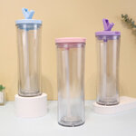 แก้วพลาสติก,แก้วพลาสติกพร้อมหลอด