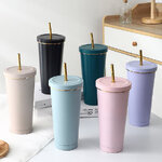 แก้วสแตนเลสเก็บความเย็น,แก้วสแตนเลส304,แก้วสแตนเลสพร้อมหลอด