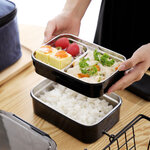 กล่องข้าวสแตนเลส2ชั้น,กล่องข้าวสแตนเลส,กล่องข้าวสแตนเลส+กระเป๋าเก็บอุณหภูมิ