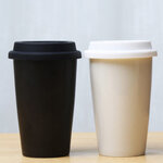 แก้วเซรามิก+ฝาปิดซิลิโคน,แก้วเซรามิค,แก้วมัค