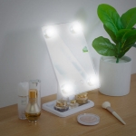 กระจกLED,กระจก,กระจกLEDไฟปิงปอง4ดวง,กระจกตั้งโต๊ะ