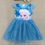 ชุดเจ้าหญิงโฟรเซ่น สีฟ้า(พร้อมส่ง) รหัส FZ048-2