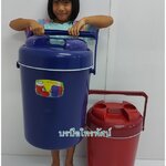 กระติกน้ำแข็งสีทึบใหญ่ กระติกใส่น้ำแข็ง กระติกเก็บความเย็น เก็บอุณหภูมิสีเข้ม