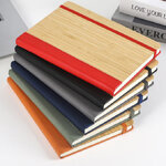 สมุดลายไม้ไผ่,สมุดโน้ต,รับทำสมุดโน้ต,สกรีนโลโก้,A5,สกรีน