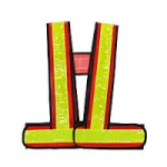 เสื้อกั๊กสะท้อนแสง (ตัววี)