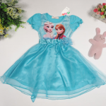 ชุดเดรส เจ้าหญิงโฟรเซ่น สีฟ้าของจริงสวยมาก(พร้อมส่ง)