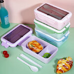 กล่องข้าวพลาสติก,กล่องใส่ข้าวพลาสติก,กล่องใส่อาหารพร้อมช้อนตะเกียบ