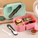 กล่องข้าวพลาสติก,กล่องใส่ข้าวพลาสติก3ช่อง,สกรีนโลโก้