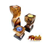 ชุดเชิงเทียนเกรียว ( สีน้ำตาลอิสระ )