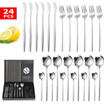 ชุดช้อนส้อม,ชุดช้อนส้อมพกพา,ช้อนส้อม,ช้อนส้อมสแตนเลส,ชุดช้อนส้อมพกพา,24ชิ้น