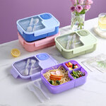 กล่องข้าวพลาสติก,กล่องใส่อาหารพลาสติก,กล่องข้าวพร้อมช้อนส้อม,ราคาถูก